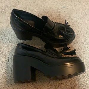 Mossimo supply co. Black platform loafer